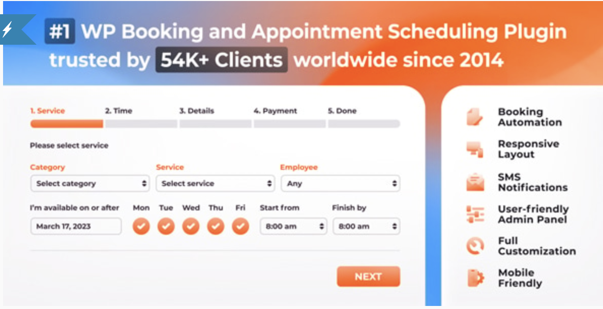 Bookly PRO – Appointment Booking and Scheduling Software System - CodeMinta