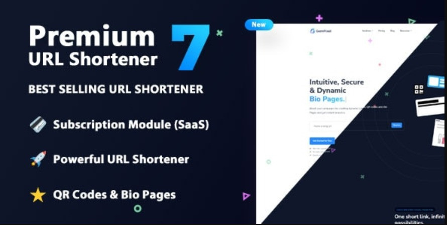 Premium URL Shortener - Link Shortener, Bio Pages & QR Codes