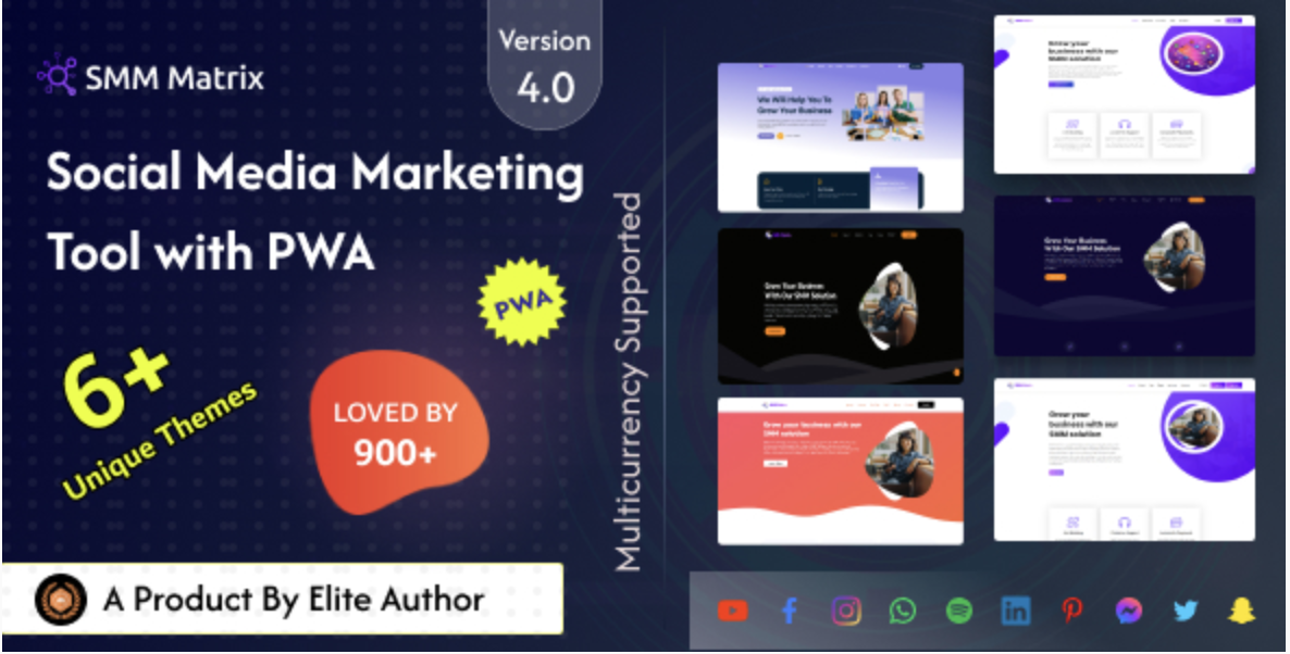 SMM Matrix - Social Media Marketing Panel with PWA - GPL