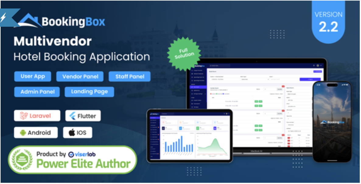 BookingBox - Complete MultiVendor Hotel Booking Application SAAS - GPL