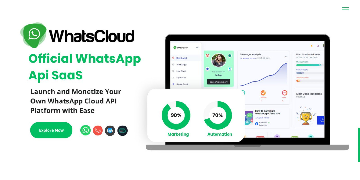 WhatsCloud - Seamless Cloud API Integration SAAS -GPL